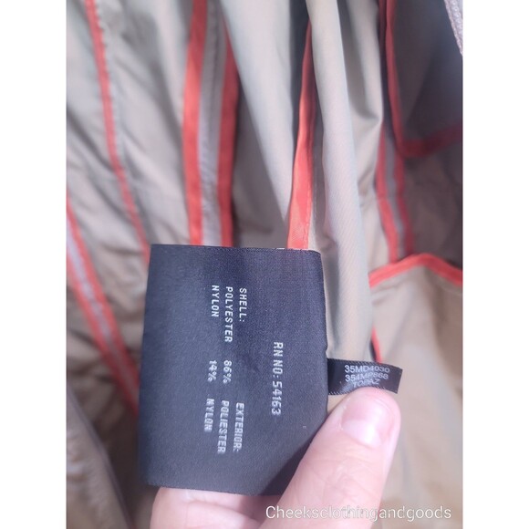 Cole Haan Topaz Iridescent Raincoat Jacket Stow-Away Hood Women's size MEDIUM - Picture 10 of 10